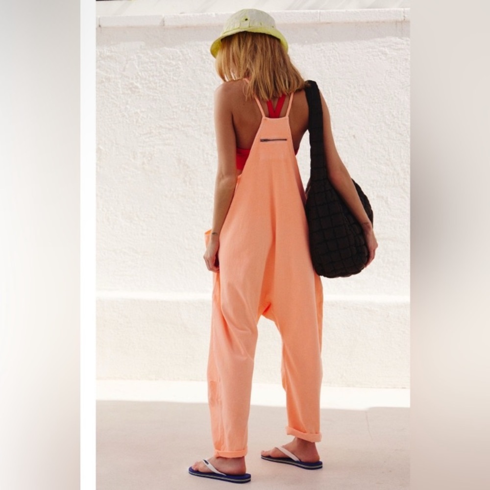FP Movement by Free People Peach Pastel Neon Jumpsuit - Picture 2 of 5
